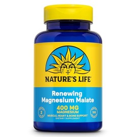 Natures Life, Magnesium Malate, 1300 mg, 100 Tablets by Natures Life                                                                                  