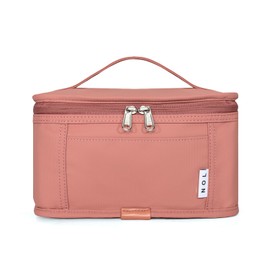 NOL Natural Organic Lifestyle Small Lunch Bag Mini Lunch Box Insulated Lunch Bag for Men/Women Leakproof Cooler Tote Bag Lightweight Nylon Waterproof Lunch Box For Work, Dark pink