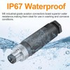 10Pcs M8 3-Pin Male Aviation Connector Industrial A-Code Plug Waterproof