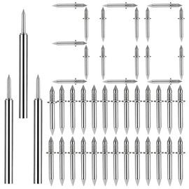 BAISDY 300Pcs Double Headed Nails with 3 Sleeve Tools, Double Sided Nails For Baseboards