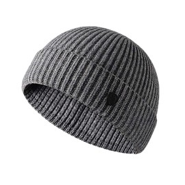 YAMEE Docker Cap, Sailor Hat, Harbour Cap, Biker Cap, Baseball Cap, Wearable All Year Round - GX19002 x grey.