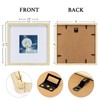 HEART ART 8x8 Natural Wood Picture Frame Set of 9,Display