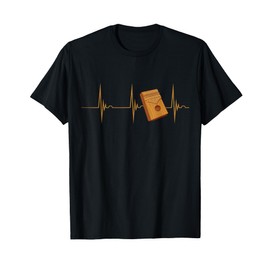 Kalimba Heartbeat EKG Pulse Music Instrument Idiophone T-Shirt