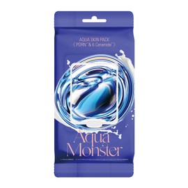 【Aqua Monster】 アクアモンスター パープル モーニングスクエアパック （部分用マスク）高保湿 乾燥肌 ツヤ PDRN 6セラミド 100枚（50セット）乾燥・ハリ・弾力が気になる方に