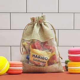 Linen Pouch M String Pouch Drawstring Pouch Transparent Pouch Cosmetic Pouch Cotton Pouch / 린넨 파우치 M 스트링파우치 복주머니 투명파우치 화장품파우치 면파우치