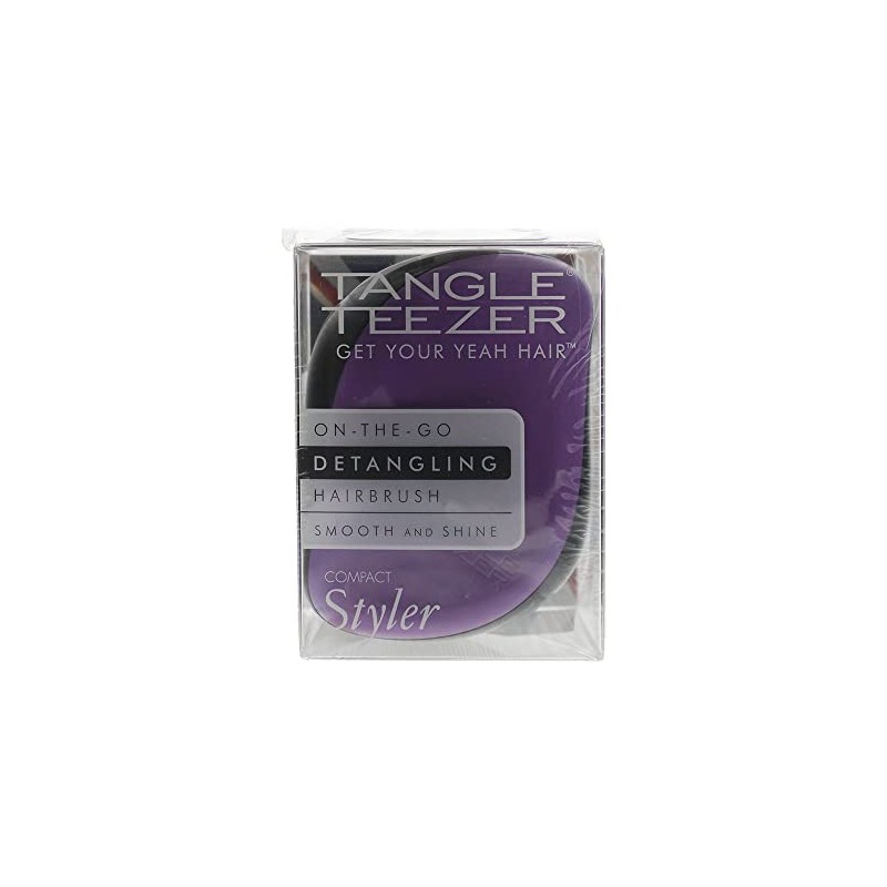 Tangle Teezer Compact Styler Detangling Hairbrush Black Violet