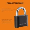 WULALACK Combo Lock, Heavy Duty Outdoor Combination Lock Weatherproof, Combination