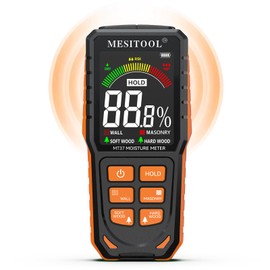 Moisture Meter Wall MESITOOL Wood Moisture Meter Non-Invasive Moisture Meter Moisture Detector for Walls, Wood, Masonry, Plaster, Building Materials