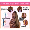 Chargenyang 30 Pieces 12 Inch Magic Hair Curlers Spiral Curls