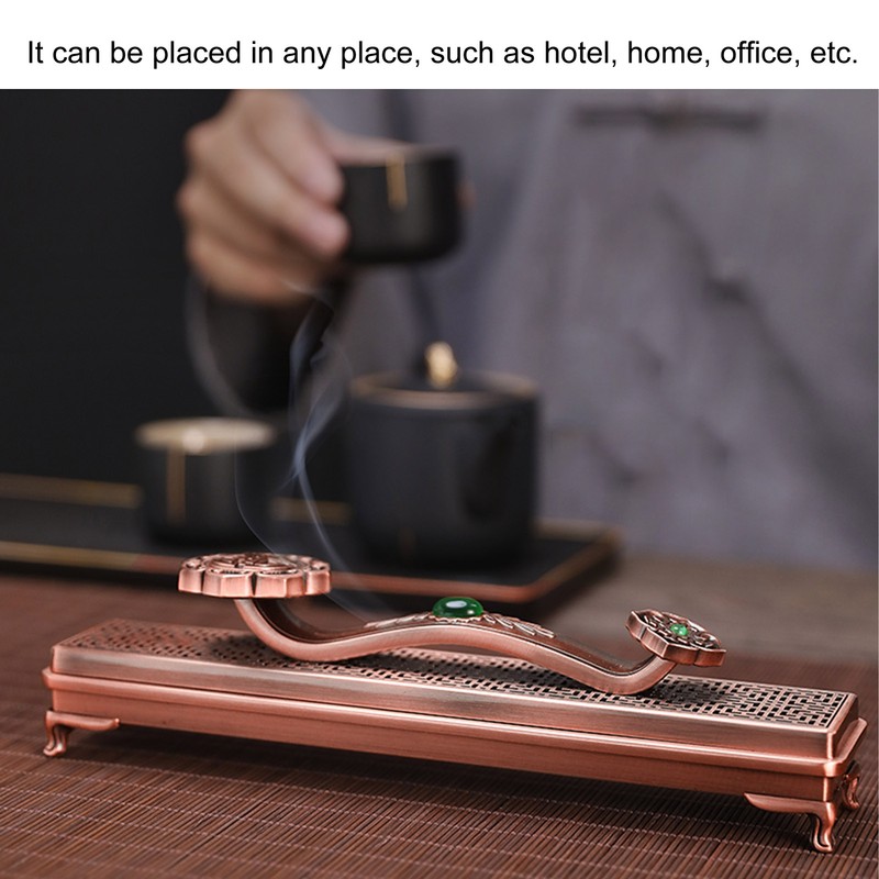 Metal Incense Holder Ruyi Antique Incense Stick Burner for Home