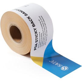 S SATC 1000 Grit PSA Longboard Sandpaper 20 Yard Long Continuous Roll, 2-3/4" Wide Self Adhesive Stickyback Sanding Sheets for Automotive, Hand Sanding Blocks,Woodworking, Metal, Plastic
