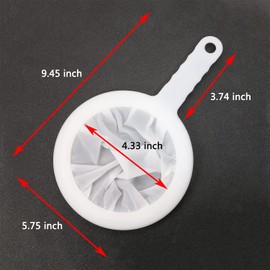 Mini Skater 400 Mesh Kitchen Ultra-fine Mesh Strainer, Nylon Mesh Filter Spoon with Handle Kitchen Tool for Fine Wine, Fine Precipitation of Cold Wine, Cold Water Precipitation (1Pcs)