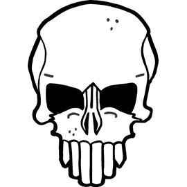 Skull Design, I Make Decals, Lunch Box, Tool Box, Phone, Hard Hat, Vinyl, Decal car Sticker