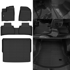 NQOQN Floor Mats for Nissan Murano 2025 Floor Mats & Trunk Mat All Weather for Nissan Murano Accessories Guard Odorless Anti-Slip Floor Liner