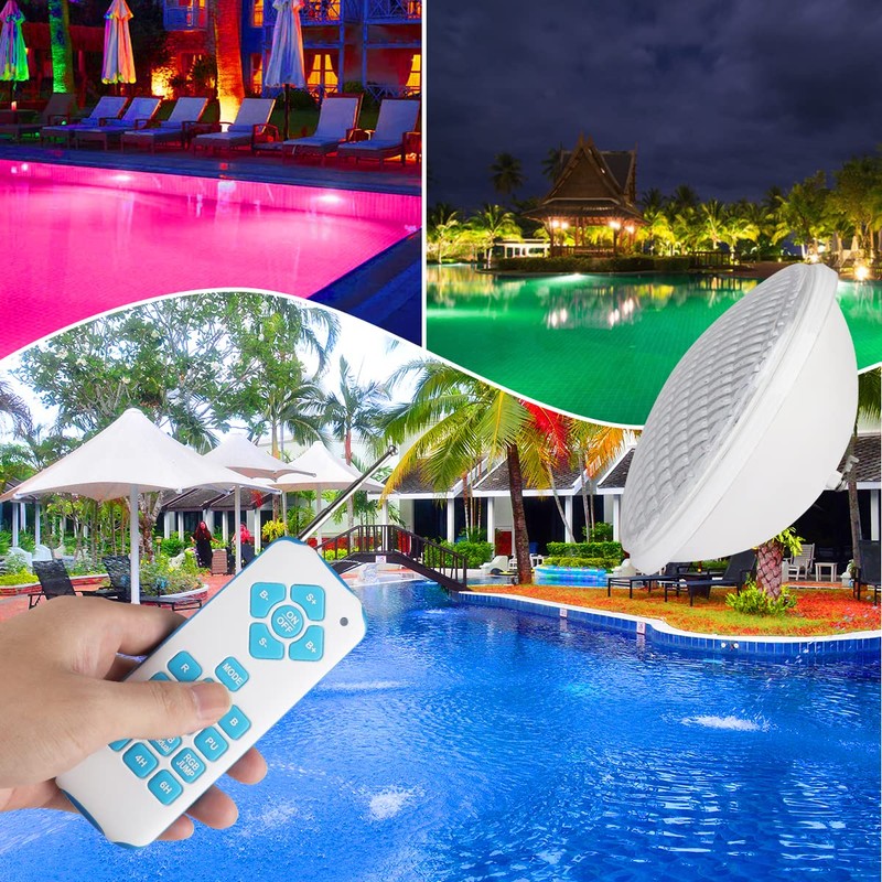KWODE 72 W RGB Pool Lighting, Par56 Pool Headlight, LED