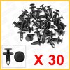 REPAIROCK 30pcs 10mm Plastic Retainer Rivet Fastener Fender Car Bumper