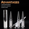 M14x2.0 Wheel Spike Lug Nuts & Cone/Conical Bulge Seat kit，Compatible