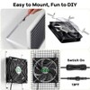 erifyng Solar Powered Fan, Solar Fan for Shed, Chicken Coop,