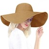 Baonmy Sun Hat for Women Ridge Wide Brim Sun Hat