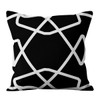 4Pcs Black White Simplicity Peach Skin Cushion Covers, Soft Bright