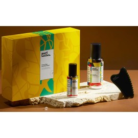 Three Step Gua Sha Ritual – Green Nephrite Jade Gua Sha Facial Tool, Rosewater Toner, Bio Retinol for Skin Essence – Self Care Gifts for Women, Travel Accessories, Gifts for Her