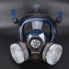 Silicone Full Face Gas Mask Respirator For Painting Spraying