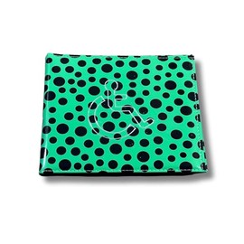 Disabled Badge Holder for Car Blue Badge & Timer Holder Wallet PU Leather Disabled Badge Holder Wallet Protector Hologram Safe Parking Permit Cover Polka-Dot Wallet (Green)