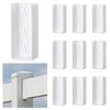 Nuanchu 10 Pack Vinyl Fence Rail Mount Brackets 1-1/2" x