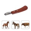 Hoof Trimmer Shears Stainless Steel Blade, Rubber Wood Handle Multipurpose