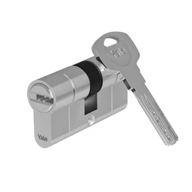 Yale 10-2172-4040-00-2201 YC2100 DB 40X40 NI Locking Cylinder 40 x 40 mm, 10 Pins-Exterior, Interior Door, Entrance Door-YC2100-5 Reversible Keys, Nickel-Plated