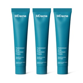 MDacne Salicylic Acid 2.0% (3-Pack) - Acne Treatment Cream, Facial Exfoliant Unclog Pores, Prevents Blemishes, Blackheads, Wrinkles & Fine Lines, Reduce Irritation for Sensitive Acne-Prone Skin