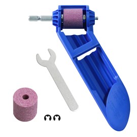 Portable Drill Bit Sharpener Tool, Diamond Grinding Wheel, 2-12.5mm Width Range, Blue