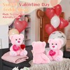 BENINY 3Pcs Valentines Bulk Teddy Bear with Heart, Cute Pink