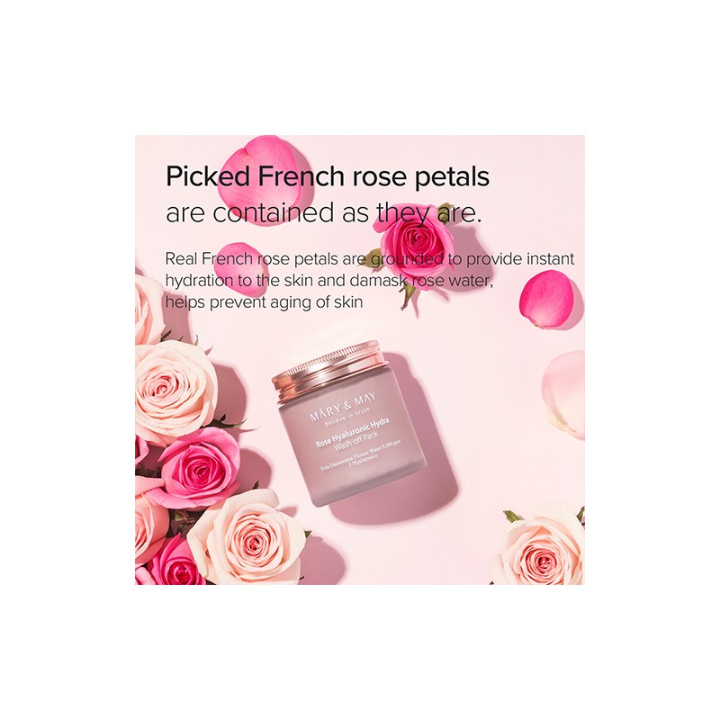 Mary&May [Mary&May]*TIMEDEAL* Rose Hyaluronic Hydra Wash off Pack 125g