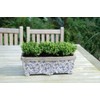Esschert Design USA Ceramic Balcony Planter-Blue/White