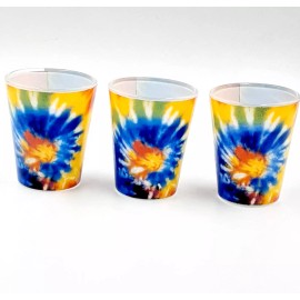 kalan Tie dye shot glasses set of 3