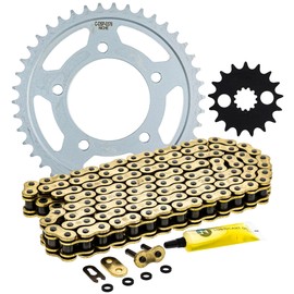 NICHE Drive Sprocket Chain Combo for Kawasaki Ninja ZX14R Front 17 Rear 42 Tooth 530 X-Ring 118 Links