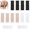 Pack of 12 bra extensions, bra extension, 2 hooks, bra