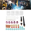38Pcs TIG Welding Accessory Set Ceramic Nozzle Glass Cup Connector