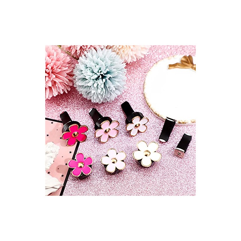 Frienda 6 Pcs Daisy Flower Car Air Freshener Clips
