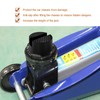 Zodazoqa 2 Pcs Car Trolley Slotted Jack Rubber Potector Pad