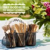 DTICON Metal Utensil Caddy Silverware Organizer, Paper Plate Holder Cutlery