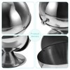Stainless Steel Sugar Bowl with Roll Top Lid Kitchen Condiment