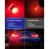 AUTOONE 1157 LED Bulb Red for Brake Lights, 2057 2357