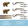 Urbanest 3/4” Farmhouse Bear Adjustable Window Treatment Single Curtain Rod,