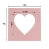 4x5 Mat For 7x7 Frame - Precut Pink Heart Shaped