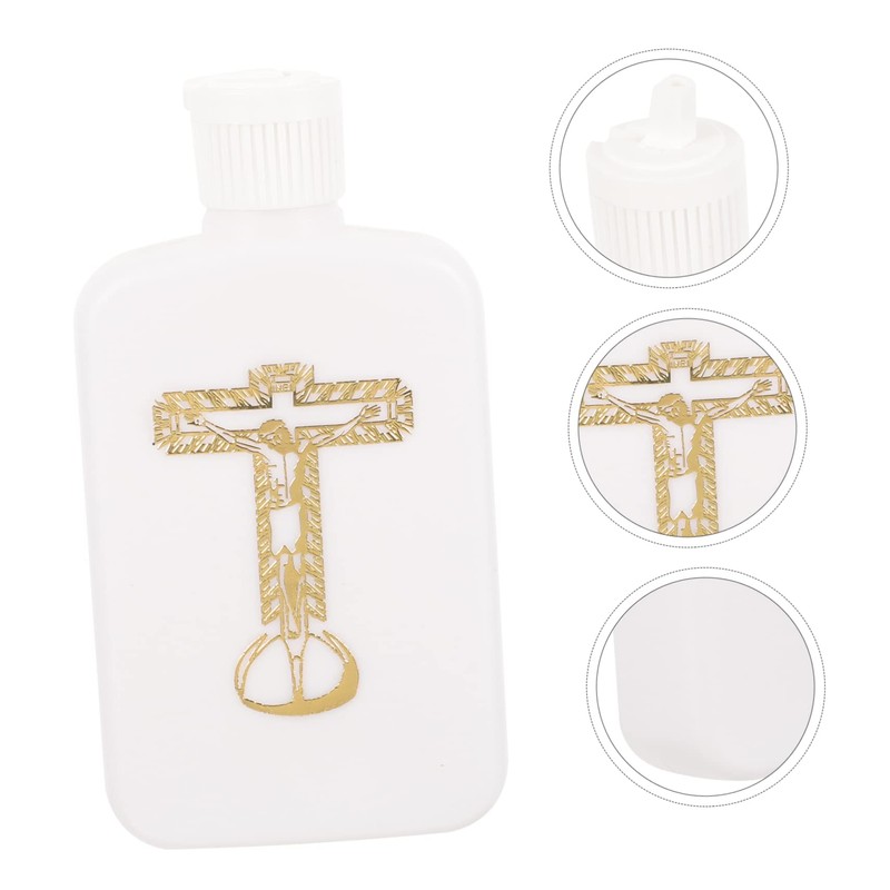 CAXUSD Easter Water Bottle Catholic Holy Water Flask Empty Small