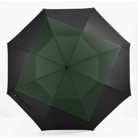 Umenice Auto Open Double Layer Windproof Golf Umbrella Club Likes (Green-Black) UUG-62A04GB