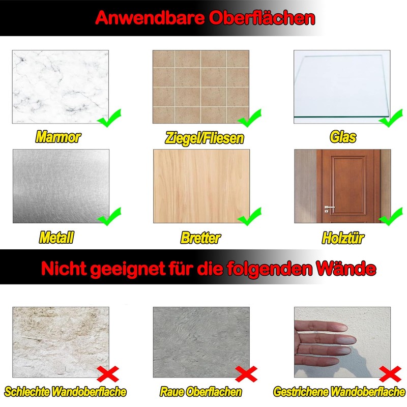 Clear Door Stops Pack of 6 with Scraper (Square)