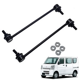 Wellvie classy Suzuki Every Van Stabilizer Link DA17V DA64V Wagon DA17W DA64W Stabilink Front 42420-68H00 42420-68H01 Set of 2 Left and Right Car Inspection Body Black